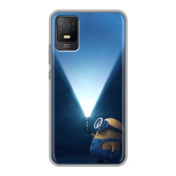 Силиконовый чехол на TCL 403 с принтом Миньоны