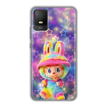 Силиконовый чехол на TCL 403 с принтом Labubu Лабубу Силиконовый чехол на TCL 403 с принтом Labubu Лабубу