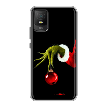 Силиконовый чехол на TCL 403 с принтом Новый год Гринч