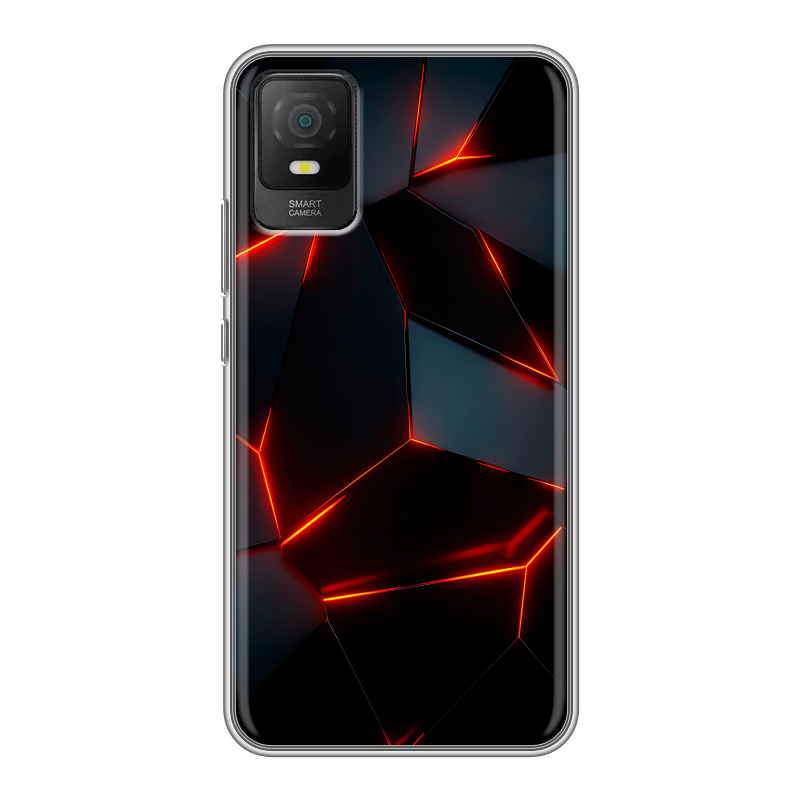 Силиконовый чехол на TCL 403 с принтом Яркие абстракции Силиконовый чехол на TCL 403 с принтом Яркие абстракции