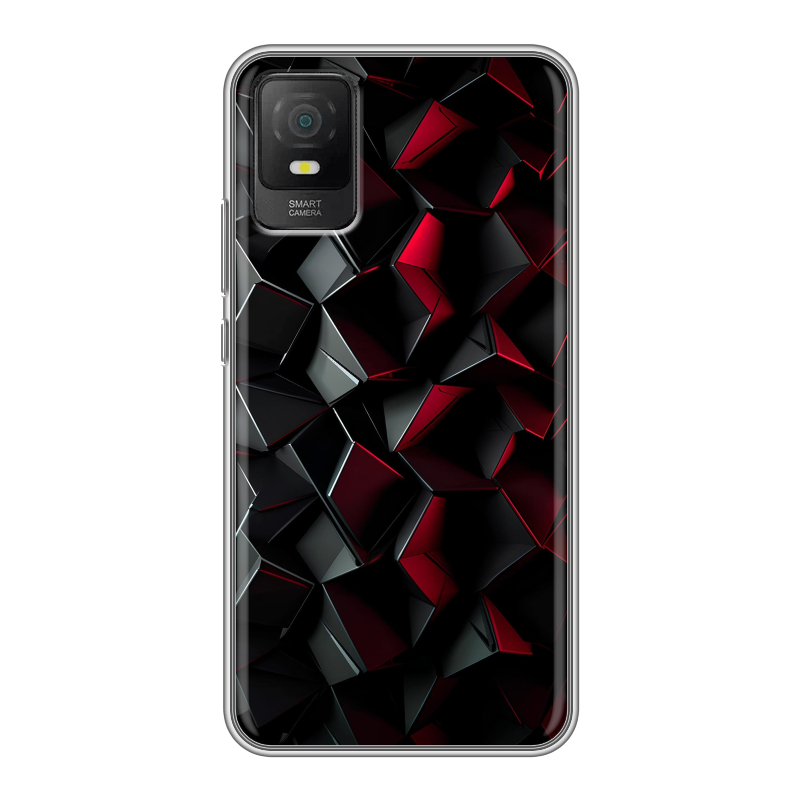 Силиконовый чехол на TCL 403 с принтом Абстракция Силиконовый чехол на TCL 403 с принтом Абстракция