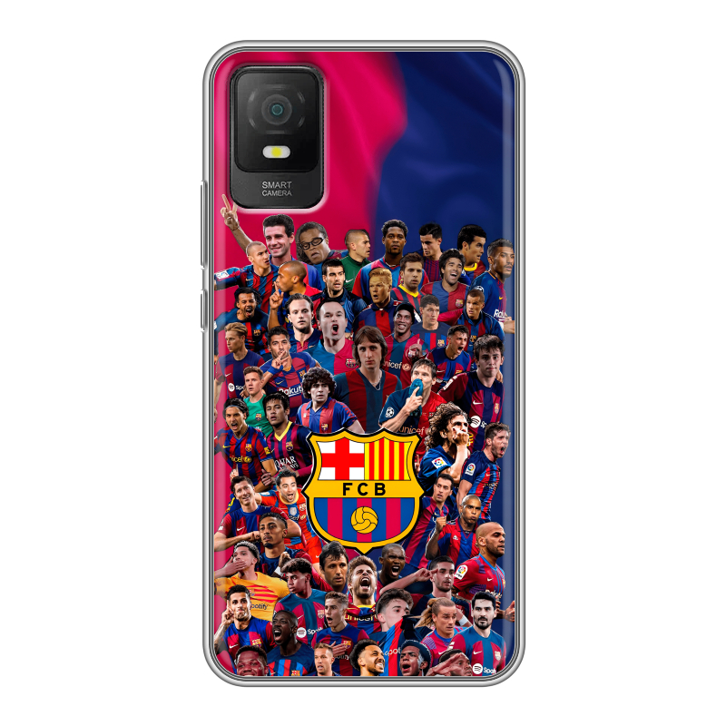 Силиконовый чехол на TCL 403 с принтом Барселона Barcelona Силиконовый чехол на TCL 403 с принтом Барселона Barcelona