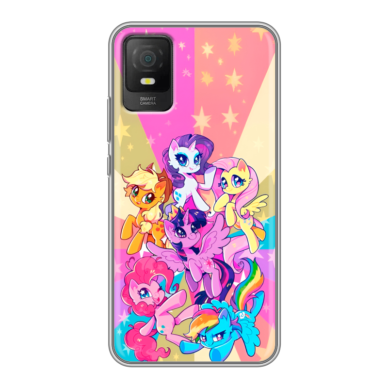 Силиконовый чехол на TCL 403 с принтом My little pony Дружба чудо Силиконовый чехол на TCL 403 с принтом My little pony Дружба чудо