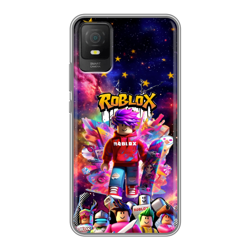 Силиконовый чехол на TCL 403 с принтом Roblox Роблокс Силиконовый чехол на TCL 403 с принтом Roblox Роблокс