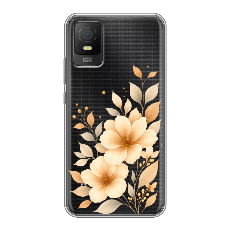 Силиконовый чехол на TCL 403 с принтом для девушки Силиконовый чехол на TCL 403 с принтом для девушки