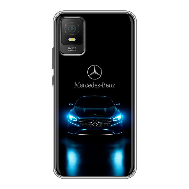 Силиконовый чехол на TCL 403 с принтом Mercedes Мерседес Силиконовый чехол на TCL 403 с принтом Mercedes Мерседес