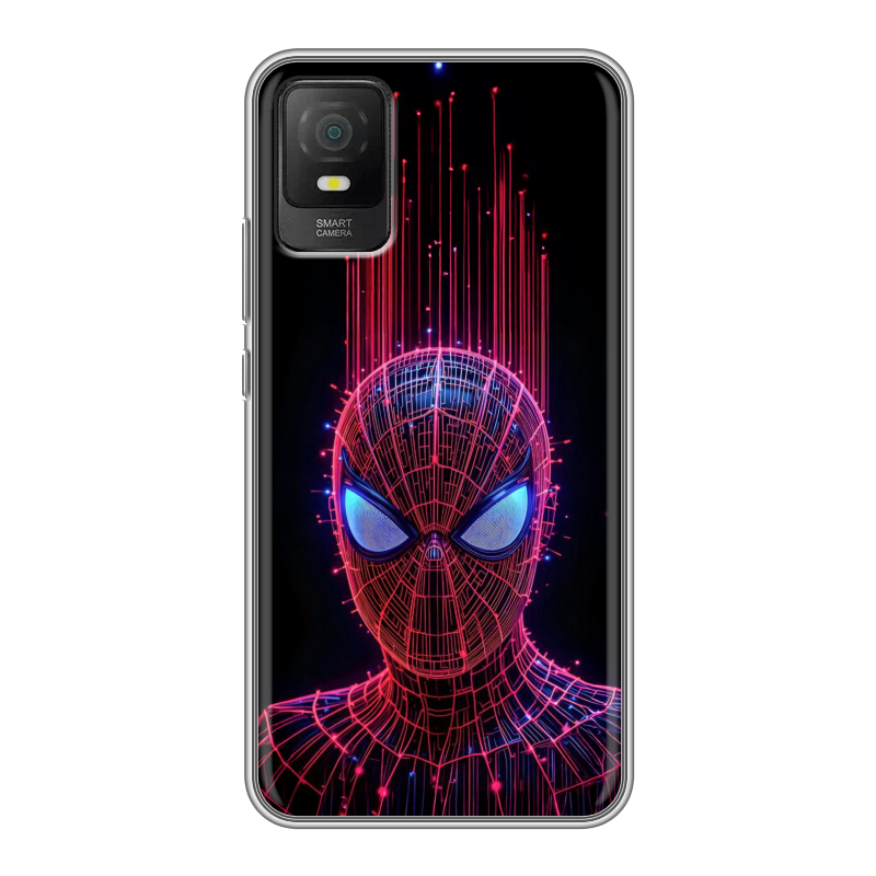 Силиконовый чехол на TCL 403 с принтом Spiderman Человек паук Силиконовый чехол на TCL 403 с принтом Spiderman Человек паук