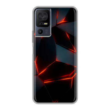 Силиконовый чехол на TCL 40 SE с принтом Яркие абстракции Силиконовый чехол на TCL 40 SE с принтом Яркие абстракции