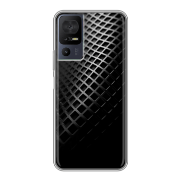Силиконовый чехол на TCL 40 se с принтом Текстура металла Силиконовый чехол на TCL 40 se с принтом Текстура металла
