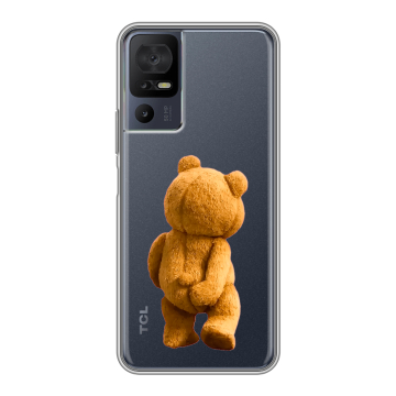 Силиконовый чехол на TCL 40 se с принтом Медведь Силиконовый чехол на TCL 40 se с принтом Медведь