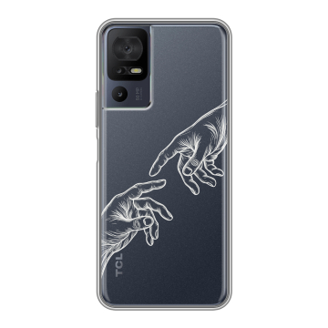 Силиконовый чехол на TCL 40 se с принтом Сотворение мира Силиконовый чехол на TCL 40 se с принтом Сотворение мира