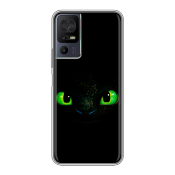 Силиконовый чехол на TCL 40 se с принтом Как приручить дракона Силиконовый чехол на TCL 40 se с принтом Как приручить дракона