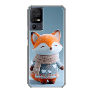 Силиконовый чехол на TCL 40 se с принтом Лиса Силиконовый чехол на TCL 40 se с принтом Лиса