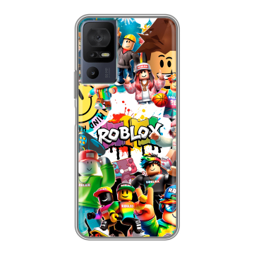 Силиконовый чехол на TCL 40 se с принтом Roblox Роблокс Силиконовый чехол на TCL 40 se с принтом Roblox Роблокс