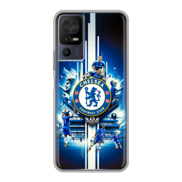 Силиконовый чехол на TCL 40 se с принтом Chelsea Челси Силиконовый чехол на TCL 40 se с принтом Chelsea Челси