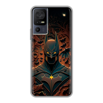 Силиконовый чехол на TCL 40 se с принтом Batman Бэтмен Силиконовый чехол на TCL 40 se с принтом Batman Бэтмен