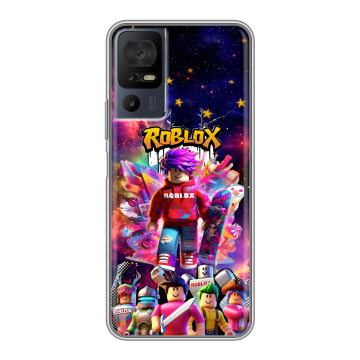 Силиконовый чехол на TCL 40 se с принтом Roblox Роблокс Силиконовый чехол на TCL 40 se с принтом Roblox Роблокс