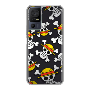 Силиконовый чехол на TCL 40 se с принтом One Piece Ван Пис Силиконовый чехол на TCL 40 se с принтом One Piece Ван Пис