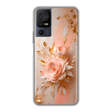 Силиконовый чехол на TCL 40 se с принтом женский Силиконовый чехол на TCL 40 se с принтом женский