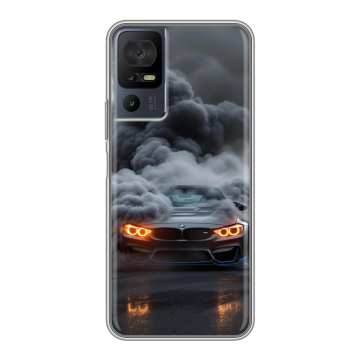Силиконовый чехол на TCL 40 se с принтом BMW БМВ Силиконовый чехол на TCL 40 se с принтом BMW БМВ