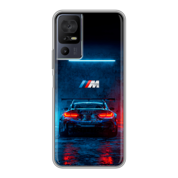 Силиконовый чехол на TCL 40 se с принтом BMW БМВ Силиконовый чехол на TCL 40 se с принтом BMW БМВ