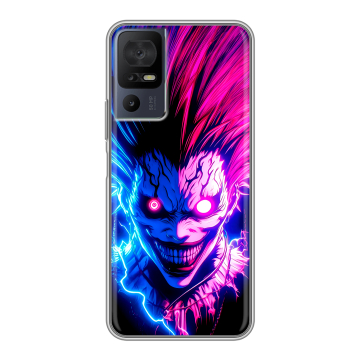 Силиконовый чехол на TCL 40 se с принтом Death note Тетрадь смерти Силиконовый чехол на TCL 40 se с принтом Death note Тетрадь смерти