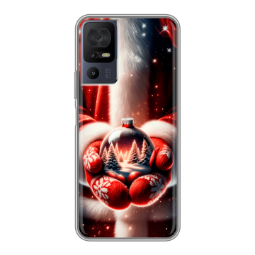Силиконовый чехол на TCL 40 se с принтом Новый год Силиконовый чехол на TCL 40 se с принтом Новый год