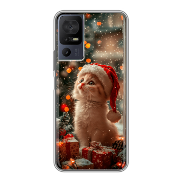 Силиконовый чехол на TCL 40 se с принтом Новый год Силиконовый чехол на TCL 40 se с принтом Новый год