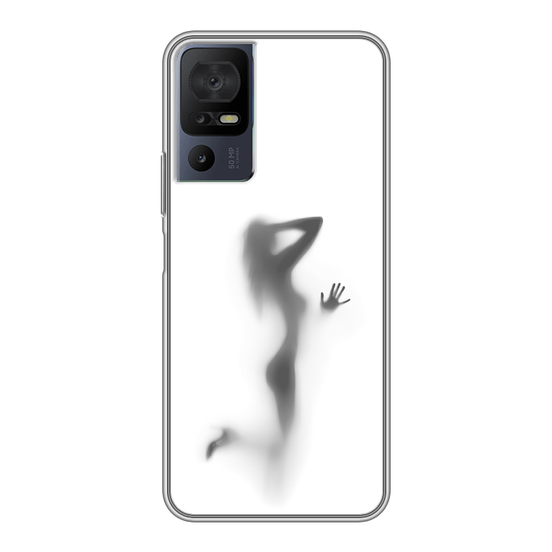 Силиконовый чехол на TCL 40 se с принтом Силуэт Силиконовый чехол на TCL 40 se с принтом Силуэт