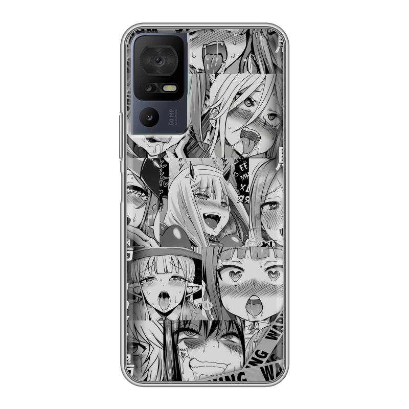 Силиконовый чехол на TCL 40 se с принтом Ahegao Ахегао Аниме Силиконовый чехол на TCL 40 se с принтом Ahegao Ахегао Аниме