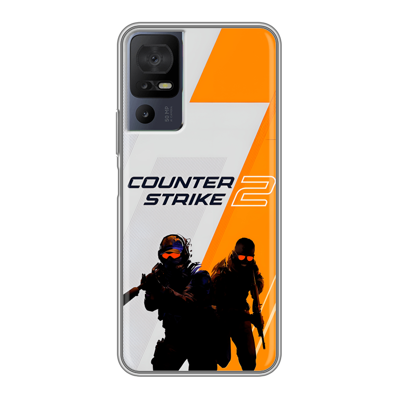 Силиконовый чехол на TCL 40 se с принтом Counter Strike Силиконовый чехол на TCL 40 se с принтом Counter Strike