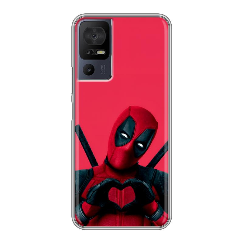 Силиконовый чехол на TCL 40 SE с принтом Дедпул Deadpool Силиконовый чехол на TCL 40 SE с принтом Дедпул Deadpool