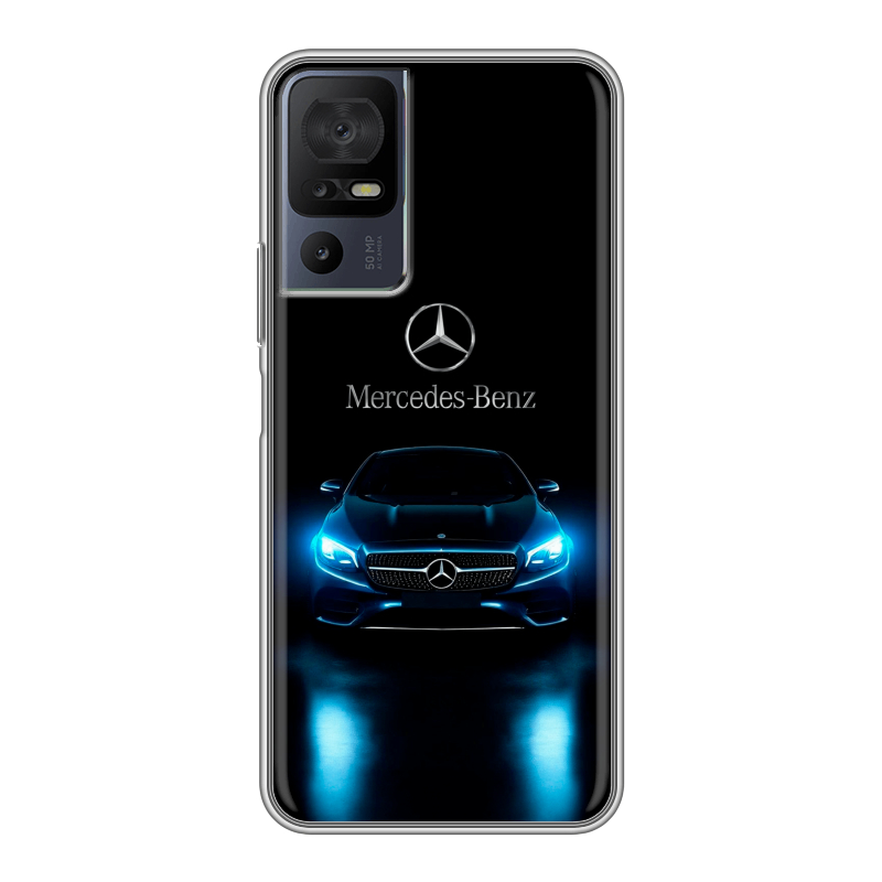 Силиконовый чехол на TCL 40 se с принтом Mercedes Мерседес Силиконовый чехол на TCL 40 se с принтом Mercedes Мерседес