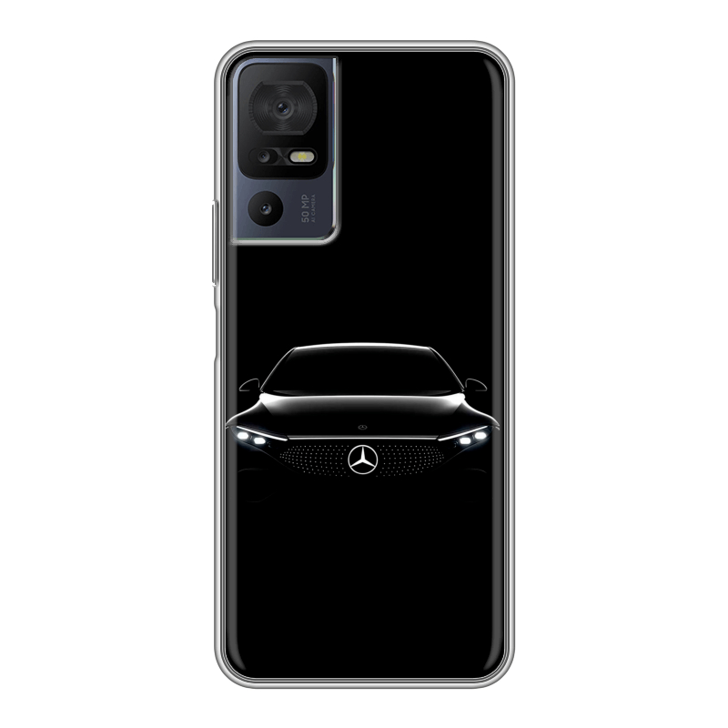 Силиконовый чехол на TCL 40 se с принтом Mercedes Мерседес Силиконовый чехол на TCL 40 se с принтом Mercedes Мерседес