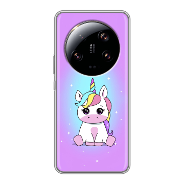 Силиконовый чехол на Xiaomi 13 Ultra с принтом Единорог