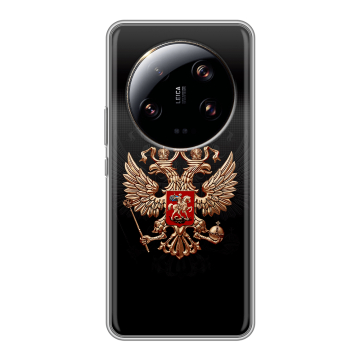 Силиконовый чехол на Xiaomi 13 Ultra с принтом Герб России