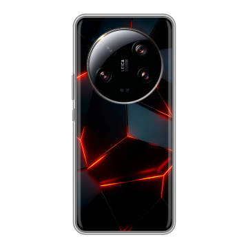 Силиконовый чехол на Xiaomi 13 Ultra с принтом Яркие абстракции