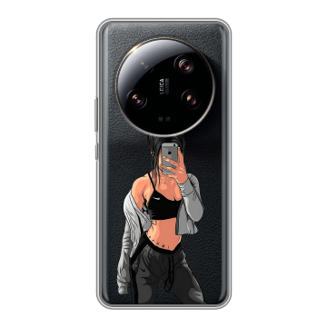 Силиконовый чехол на Xiaomi 13 Ultra с принтом Женские принты