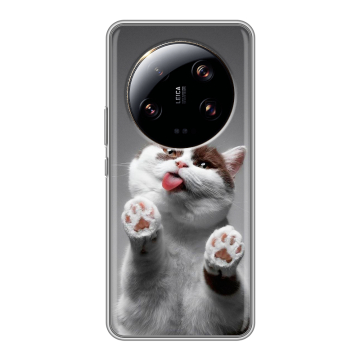 Силиконовый чехол на Xiaomi 13 Ultra с принтом Коты