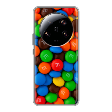 Силиконовый чехол на Xiaomi 13 Ultra с принтом Конфеты