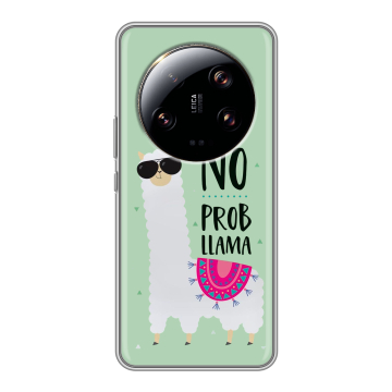 Силиконовый чехол на Xiaomi 13 Ultra с принтом Лама