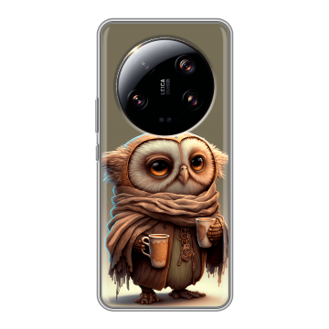Силиконовый чехол на Xiaomi 13 Ultra с принтом Сова