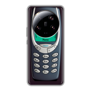 Силиконовый чехол на Xiaomi 13 Ultra с принтом Старый телефон Силиконовый чехол на Xiaomi 13 Ultra с принтом Старый телефон