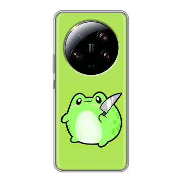 Силиконовый чехол на Xiaomi 13 Ultra с принтом Лягушенок