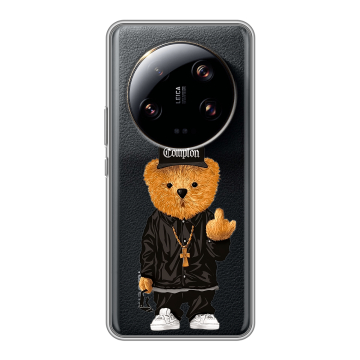 Силиконовый чехол на Xiaomi 13 Ultra с принтом Мишка