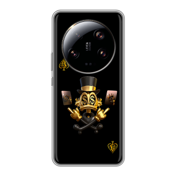 Силиконовый чехол на Xiaomi 13 Ultra с принтом Золотой скрудж макдак Силиконовый чехол на Xiaomi 13 Ultra с принтом Золотой скрудж макдак