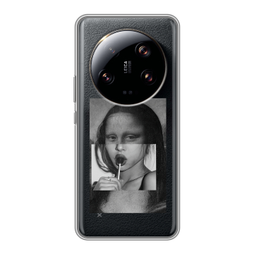 Силиконовый чехол на Xiaomi 13 Ultra с принтом Мона Лиза