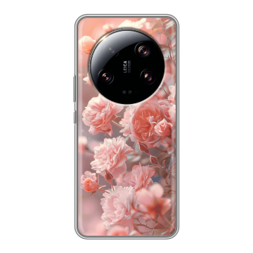 Силиконовый чехол на Xiaomi 13 Ultra с принтом Розовые розы
