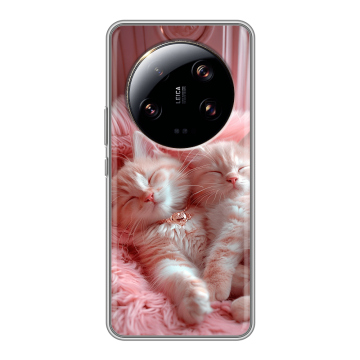 Силиконовый чехол на Xiaomi 13 Ultra с принтом котята котики Силиконовый чехол на Xiaomi 13 Ultra с принтом котята котики