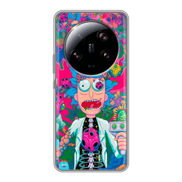 Силиконовый чехол на Xiaomi 13 Ultra с принтом Рик и Морти Rick Morty
